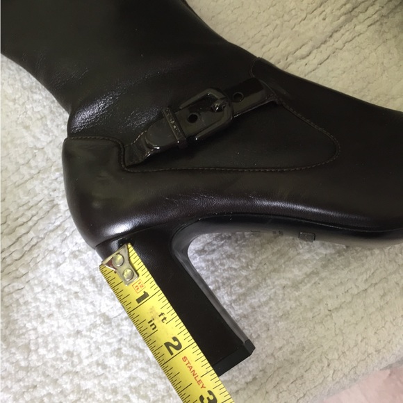 Armani chocolate brown Calfskin buttery leather boots - Picture 13 of 14